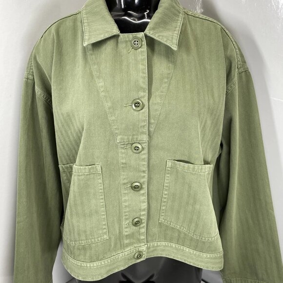 The Great Women’s Rancher Jacket Overshirt – Army Green – Size S - Picture 1 of 9